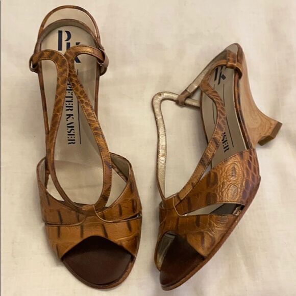 PETER KAISER KORK KALYA WEDGE SANDALS. NEW - Picture 2 of 11